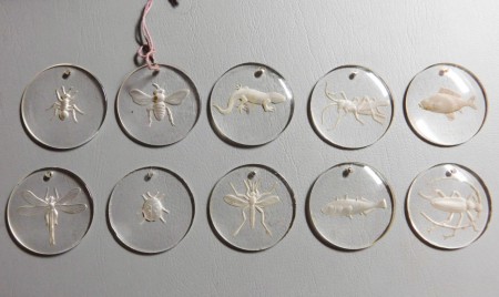 Winterhilfe, zimní pomoc - Zvířata z vesnického rybníka 1940